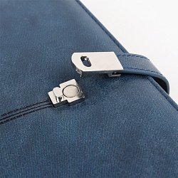 ежедневник а5 недатиров. 100л обложка кож.зам. на кольцах с магнитной застёжкой