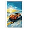 Блокнот А7  16л "Гоночное авто" на скрепке