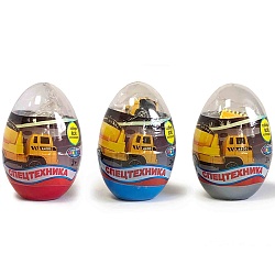 игрушка сюрприз в яйце "спецтехника"
