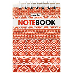 Блокнот  7*10см  60л  "Орнаменты" на гребне