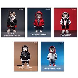 тетрадь  48л кл. "банда котиков" обложка выбор. лак