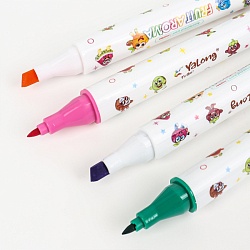 маркеры для скетчинга ароматизированные (двусторонние) (набор 24 цв)