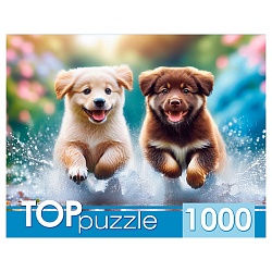 пазлы 1000 элементов бегущие щенки