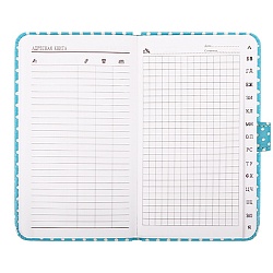 книжка алф. зап.  8*13см  "darvish" обложка кожзам на кнопке