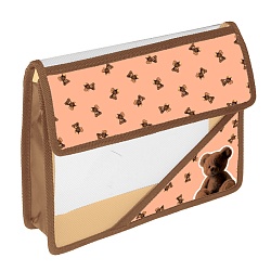 папка для тетрадей  а5 на липучках плюшевый мишка