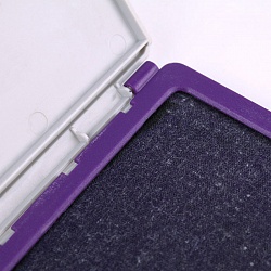 подушка  штемпельная berlingo 120*90мм, фиолетовая пластиковая