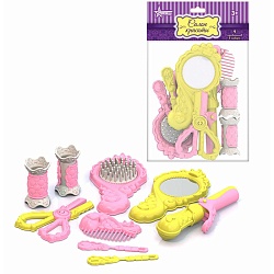 набор парикмахерский "маленькая принцесса" 9 предметов