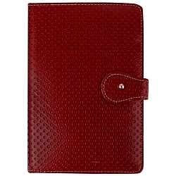 книжка записная 13,5*19см  "darvish" обложка кожзам с кнопкой с цветным срезом