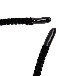 ободок чёрный для волос с короной