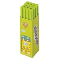 Ластик "Башенки", 64х15х15 мм, цвет ассорти, картонный держатель