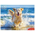 Пазлы  500 элементов Щенок на море