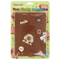 Блокнот 15,5*21,5см 80л клетка меховой