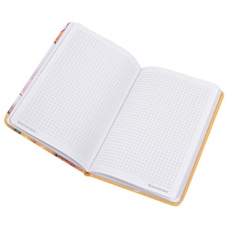 Блокнот A5  80л обложка кожзам "Красивый зайка" клетка