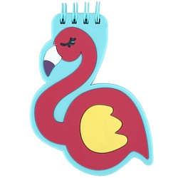 Блокнот фигурный  8*12см 50л "Фламинго" на спирали