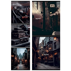 тетрадь  48л кл. "фрагменты волшебного мира" обложка софт-тач