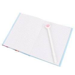 Блокнот 13*18см 50л в клетку + ручка "Meow"