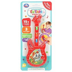 игрушка-гитара музыкальная 15+ песен и звуков. на блист.