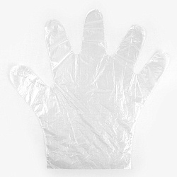перчатки одноразовые полиэтиленовые 8мкм (100шт/уп) рб