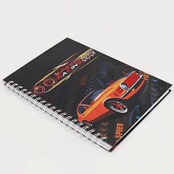 Блокнот 13*18 см 48л на спирали "Speed Racing"
