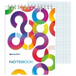 Блокнот 13*18см  48л "Офис" на гребне