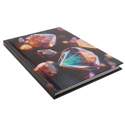 книга для записей а6 (110*145) 64л бриллианты обложка ламинация chameleon