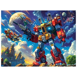 пазлы  160 элементов супертрансформер