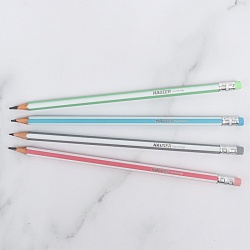 карандаш ч/г пластиковый с ластиком xo