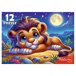 пазлы   12 элементов дикие кошки