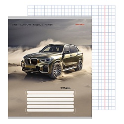 тетрадь  12л клетка цв. обл "разные машины-1"