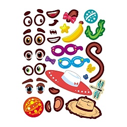 наклейки а6 4л собери картинку панда_обезьянка