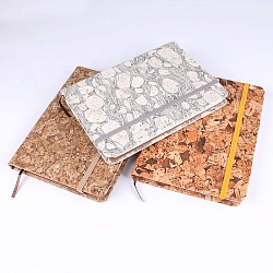 книжка   записная 16,5*13см "darvish" обложка "пробка" на резинке ассорти