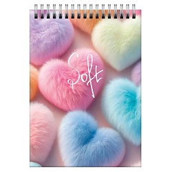 Блокнот А6 60л "Soft.1" на гребне