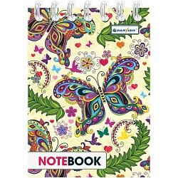 Блокнот  7*10см  60л  "Яркое настроение" на гребне