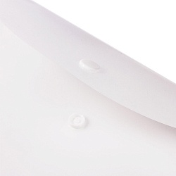 папка-конверт на кнопке а5 "brauberg" прозрачная 180мкм