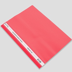 папка-скоросшиватель а4 красная 120/180мкм