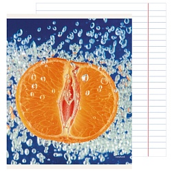 тетрадь  80л лин. "juicy fruits" обложка мел. картон