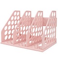 Лоток вертикальный 3 отделения  розовый