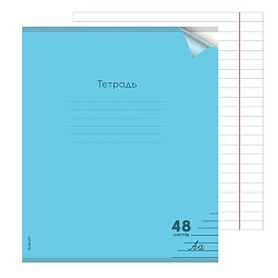 тетрадь  48л линейка "пастель"  обложка plastic cover