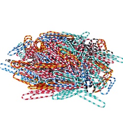 скрепки 28мм "зебра" цветные 100шт /уп