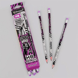 карандаш ч/г с ластиком 