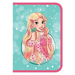 папка для труда  а4 на молнии современная принцесса