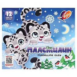 пластилин 12цв. "zoo" 180г луч