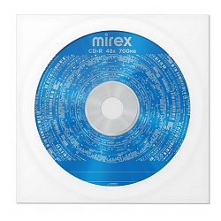 диск cd-r mirex 700 мб бумажный конверт 