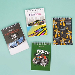 Блокнот 10*14см  60л  "Мальчикам" на гребне