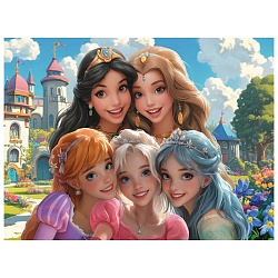 пазлы  260 элементов селфи красивых принцесс