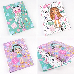 Блокнот 14.5*21см 80л BOXY GIRLS /3вида/