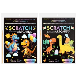 гравюра-раскраска динозавры