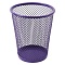 стакан металлический для  канцелярских принадлежностей фиолетовый (конус)