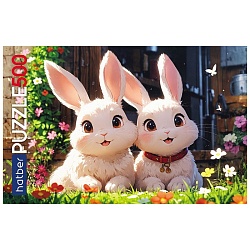 пазлы  500 элементов 480*330мм  беленькие ушки