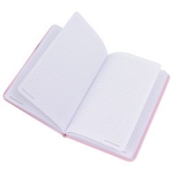 Блокнот A5  80л обложка кожзам "Милый зайка" клетка